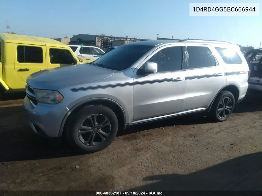 2011 Dodge Durango Crew VIN: 1D4RD4GG5BC666944 Lot: 40362187