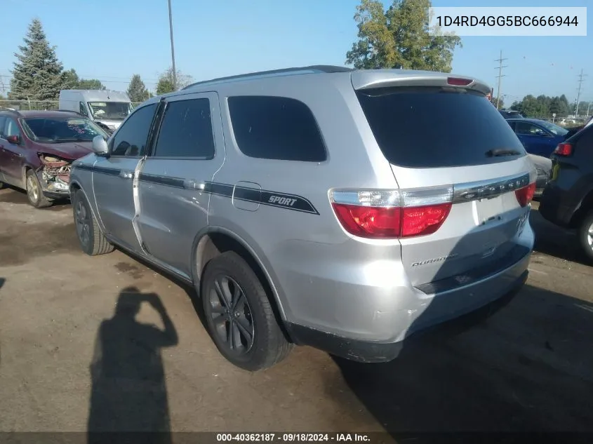 1D4RD4GG5BC666944 2011 Dodge Durango Crew