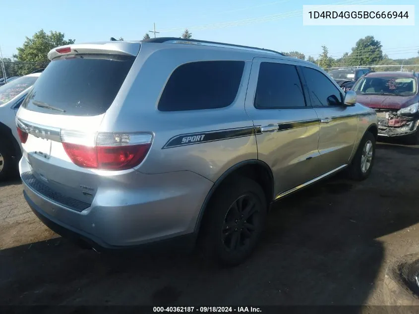 1D4RD4GG5BC666944 2011 Dodge Durango Crew