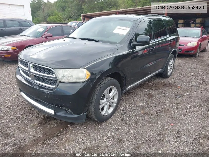 2011 Dodge Durango Express VIN: 1D4RD2GGXBC653420 Lot: 40364026