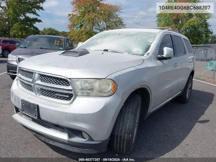 1D4RE4GG6BC688707 2011 Dodge Durango Crew