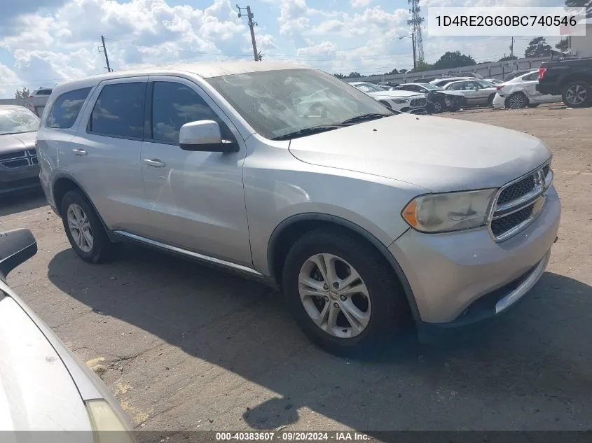 1D4RE2GG0BC740546 2011 Dodge Durango Express