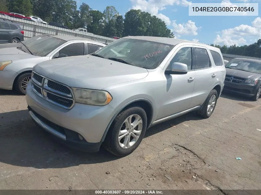 1D4RE2GG0BC740546 2011 Dodge Durango Express