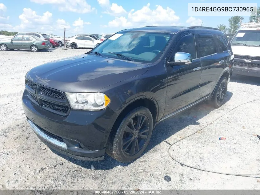 2011 Dodge Durango Crew VIN: 1D4RE4GG9BC730965 Lot: 40407756