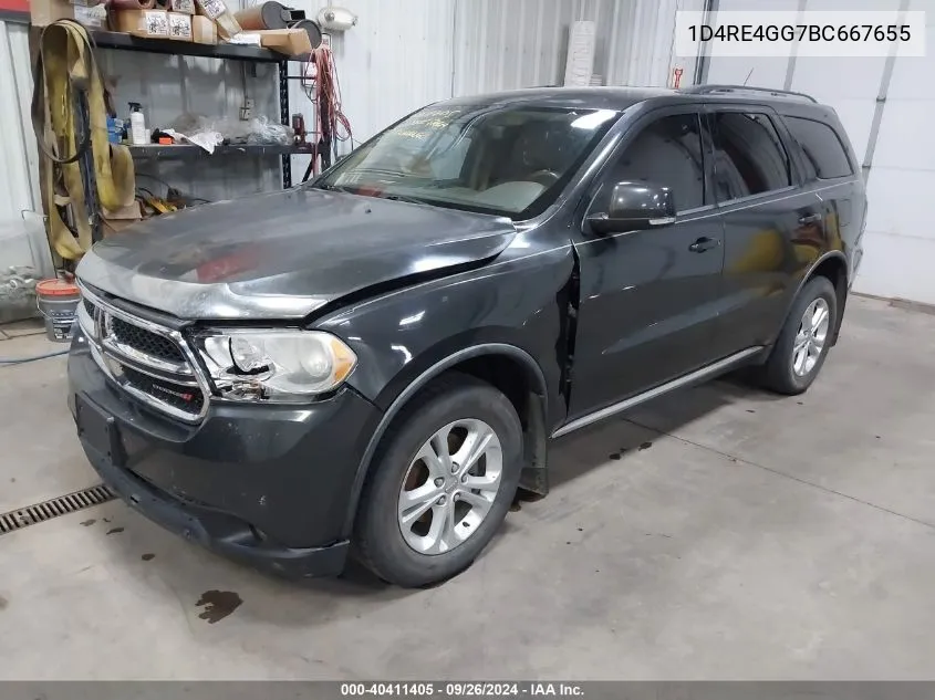 2011 Dodge Durango Crew VIN: 1D4RE4GG7BC667655 Lot: 40411405