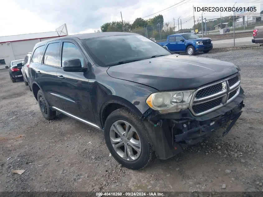 2011 Dodge Durango Express VIN: 1D4RE2GGXBC691405 Lot: 40418260