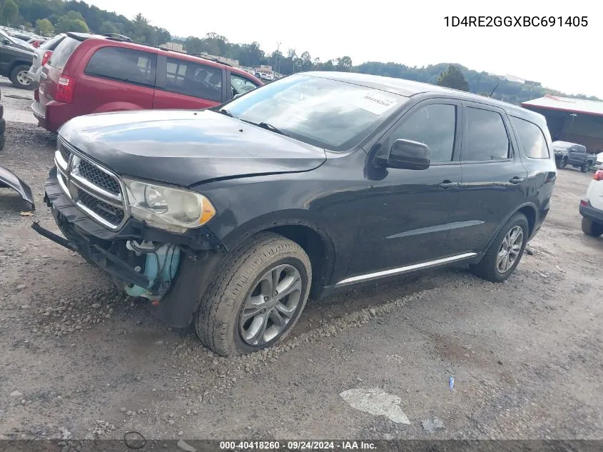 2011 Dodge Durango Express VIN: 1D4RE2GGXBC691405 Lot: 40418260