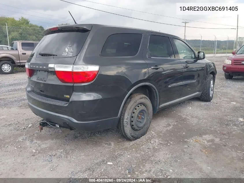 2011 Dodge Durango Express VIN: 1D4RE2GGXBC691405 Lot: 40418260