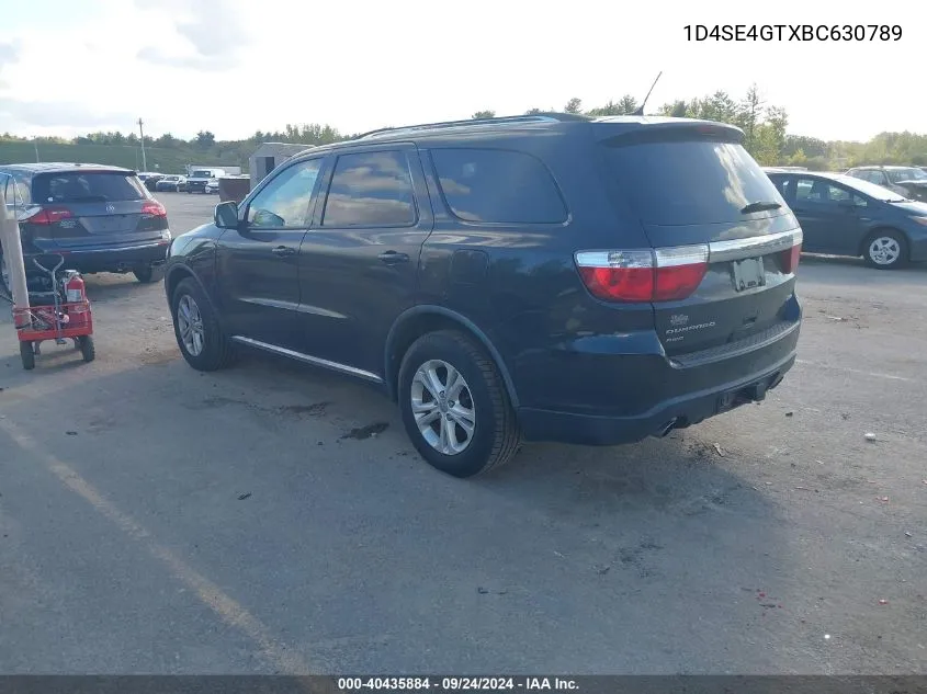 1D4SE4GTXBC630789 2011 Dodge Durango Crew