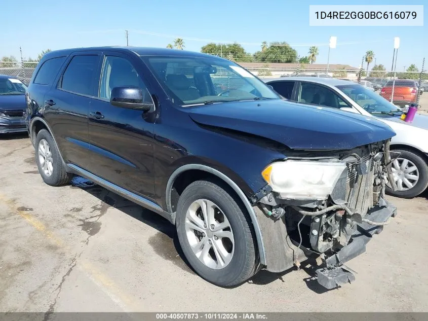 2011 Dodge Durango Express VIN: 1D4RE2GG0BC616079 Lot: 40507873