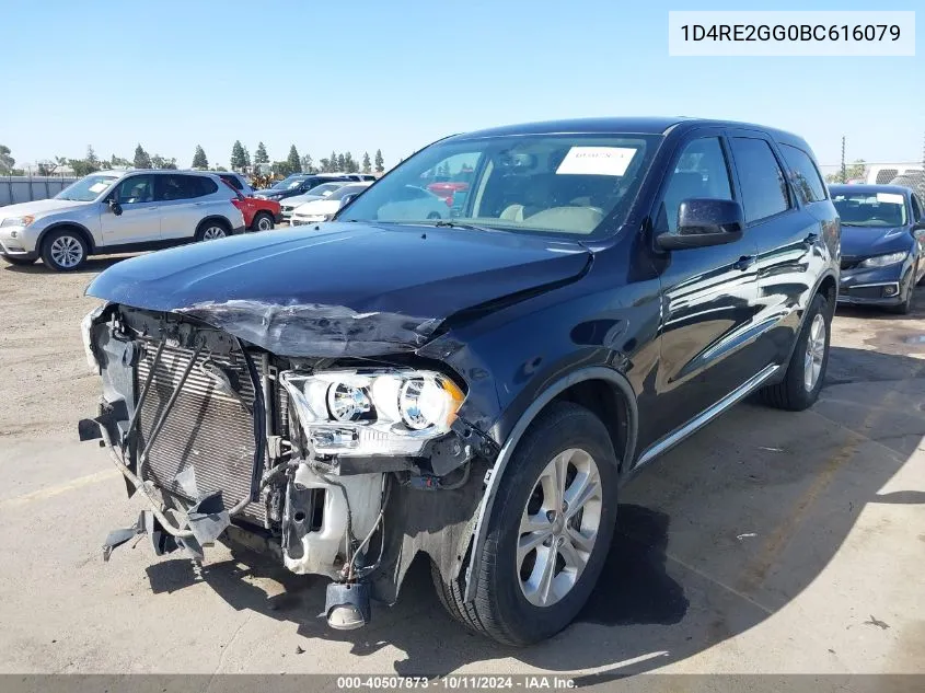 2011 Dodge Durango Express VIN: 1D4RE2GG0BC616079 Lot: 40507873