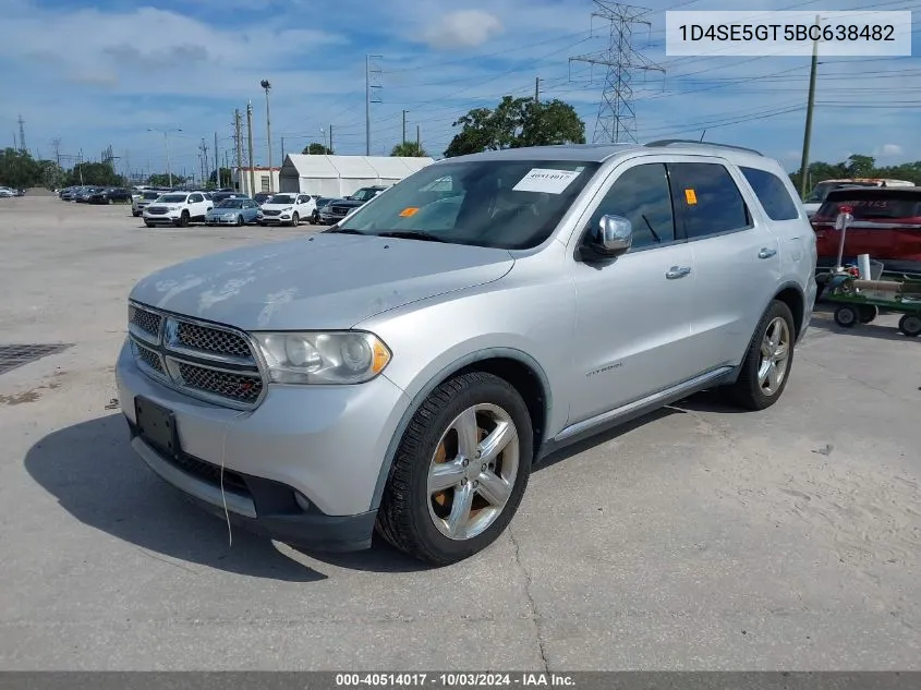 2011 Dodge Durango Citadel VIN: 1D4SE5GT5BC638482 Lot: 40514017