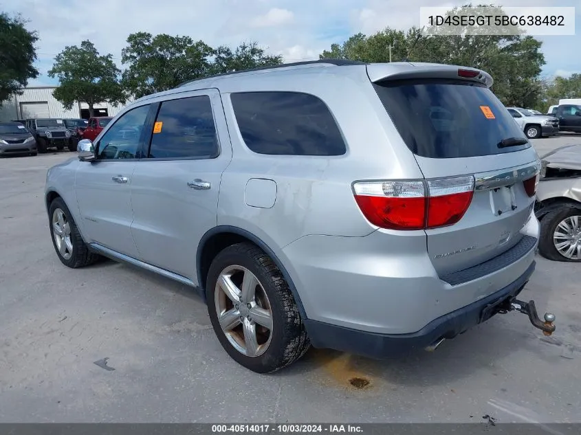 2011 Dodge Durango Citadel VIN: 1D4SE5GT5BC638482 Lot: 40514017