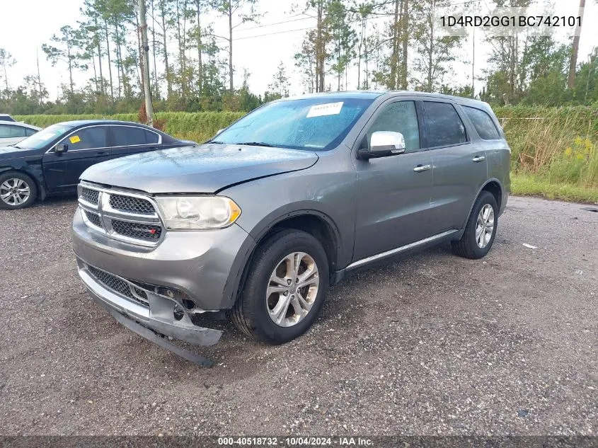 2011 Dodge Durango Express VIN: 1D4RD2GG1BC742101 Lot: 40518732