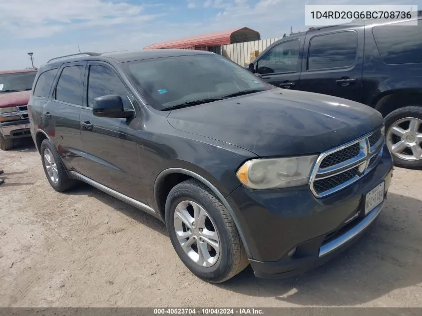 2011 Dodge Durango Express VIN: 1D4RD2GG6BC708736 Lot: 40523704