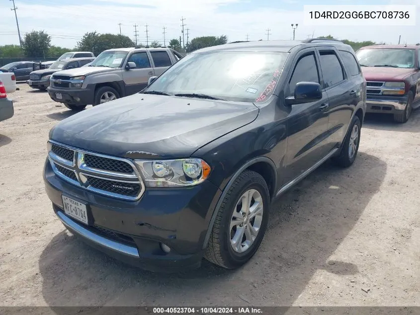 2011 Dodge Durango Express VIN: 1D4RD2GG6BC708736 Lot: 40523704