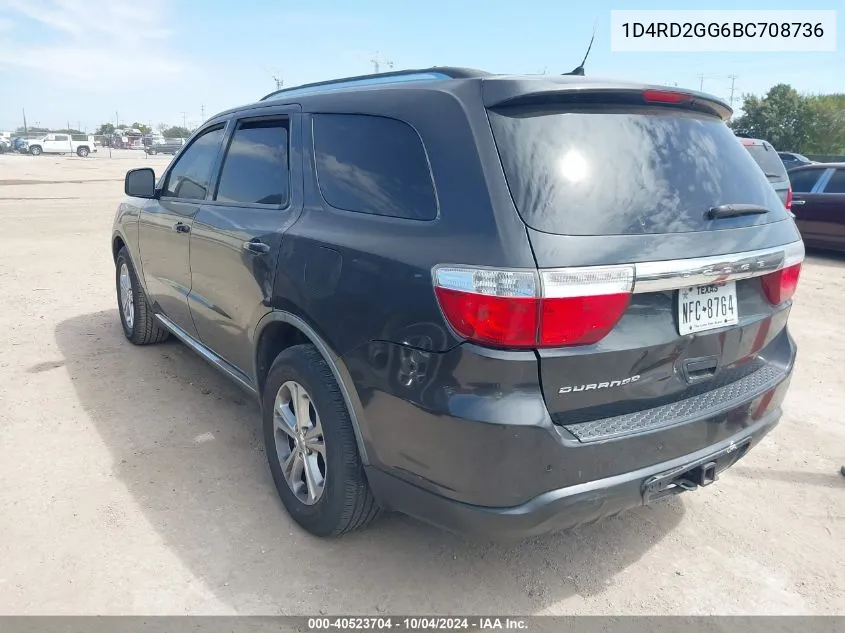 2011 Dodge Durango Express VIN: 1D4RD2GG6BC708736 Lot: 40523704