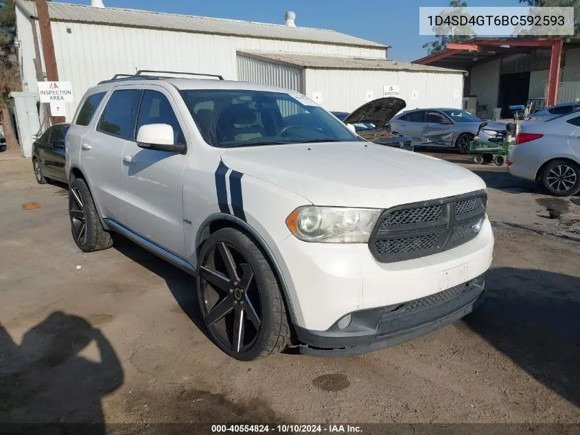 2011 Dodge Durango Crew VIN: 1D4SD4GT6BC592593 Lot: 40554824