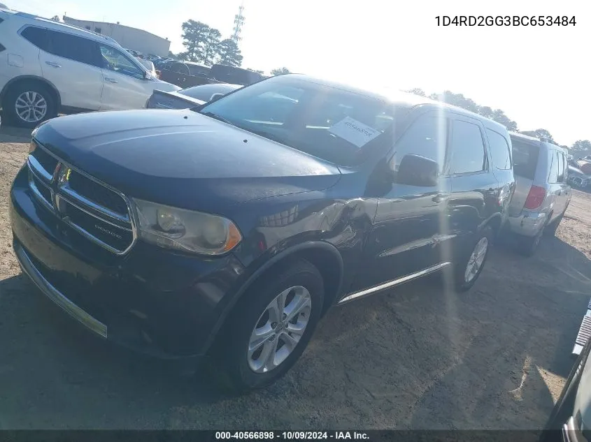 2011 Dodge Durango Express VIN: 1D4RD2GG3BC653484 Lot: 40566898