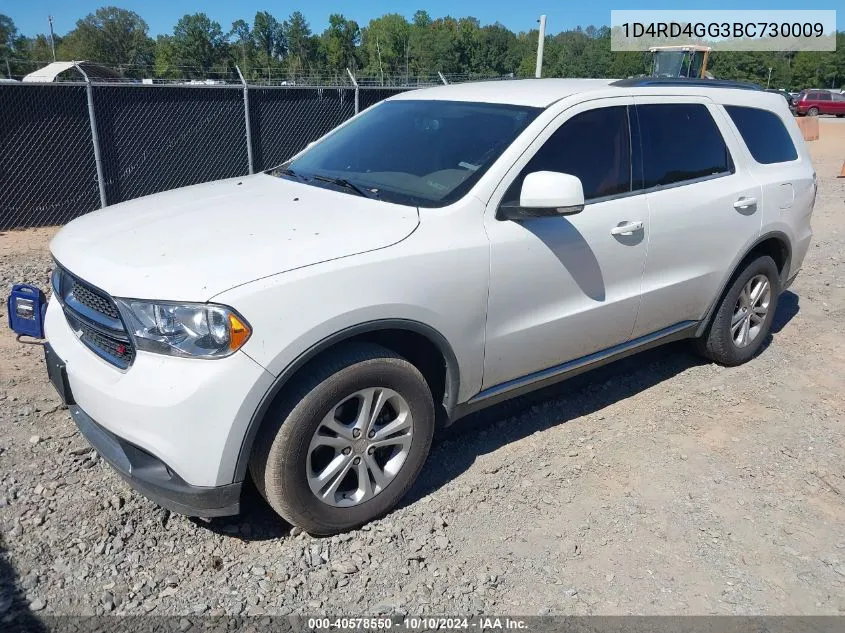 2011 Dodge Durango Crew VIN: 1D4RD4GG3BC730009 Lot: 40578550