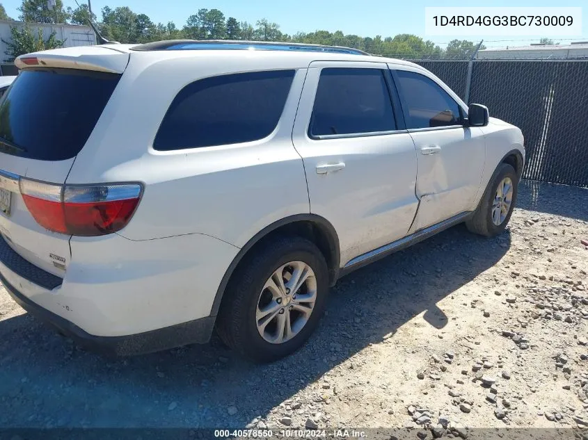 2011 Dodge Durango Crew VIN: 1D4RD4GG3BC730009 Lot: 40578550