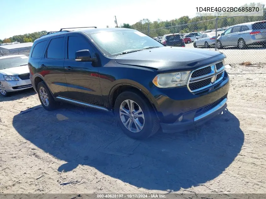 2011 Dodge Durango Crew VIN: 1D4RE4GG2BC685870 Lot: 40628107