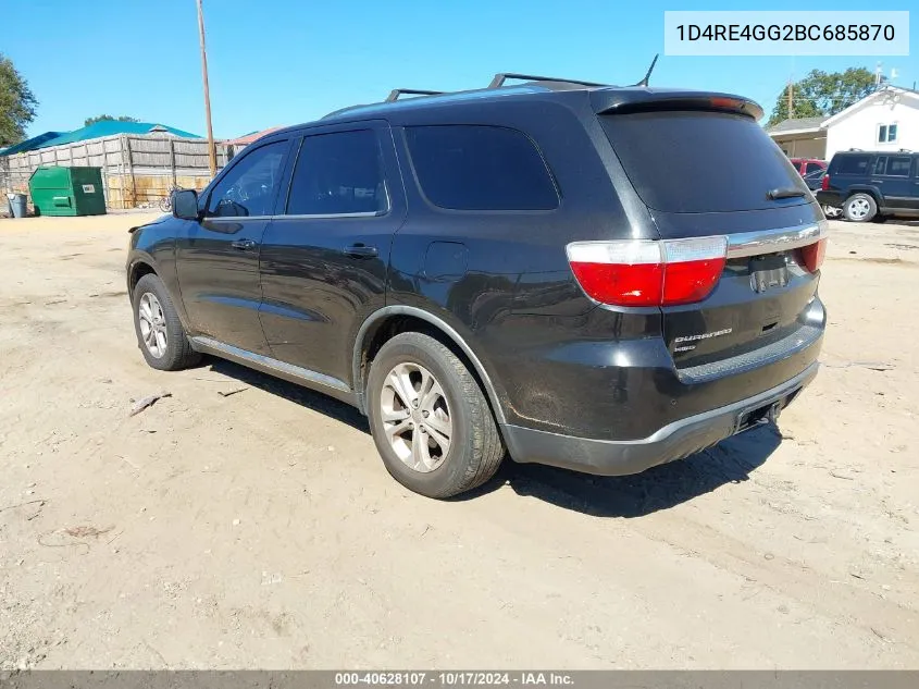 2011 Dodge Durango Crew VIN: 1D4RE4GG2BC685870 Lot: 40628107