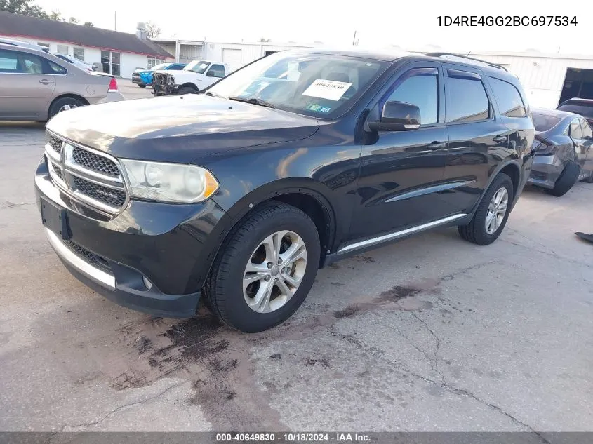 2011 Dodge Durango Crew VIN: 1D4RE4GG2BC697534 Lot: 40649830