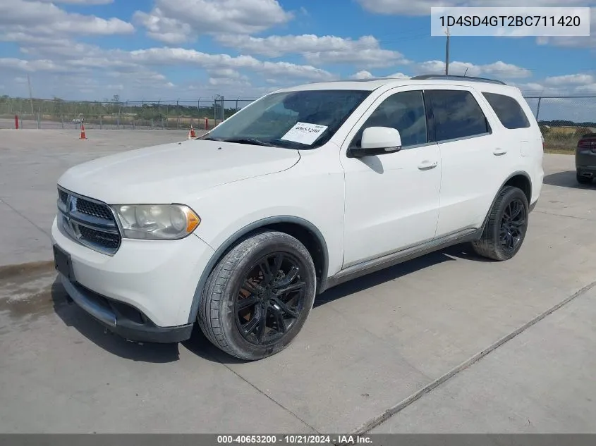 2011 Dodge Durango Crew VIN: 1D4SD4GT2BC711420 Lot: 40653200