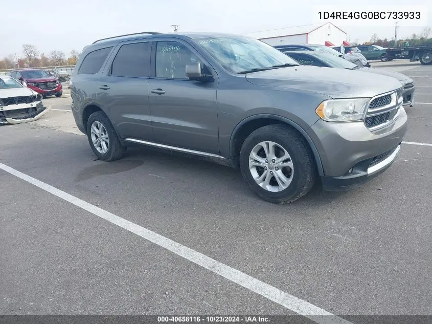 2011 Dodge Durango Crew VIN: 1D4RE4GG0BC733933 Lot: 40658116