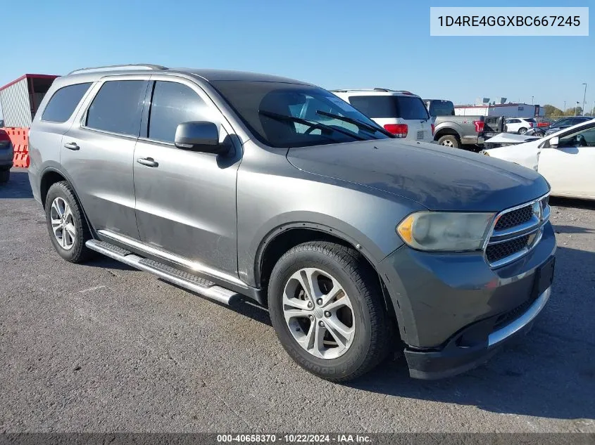 2011 Dodge Durango Crew VIN: 1D4RE4GGXBC667245 Lot: 40658370