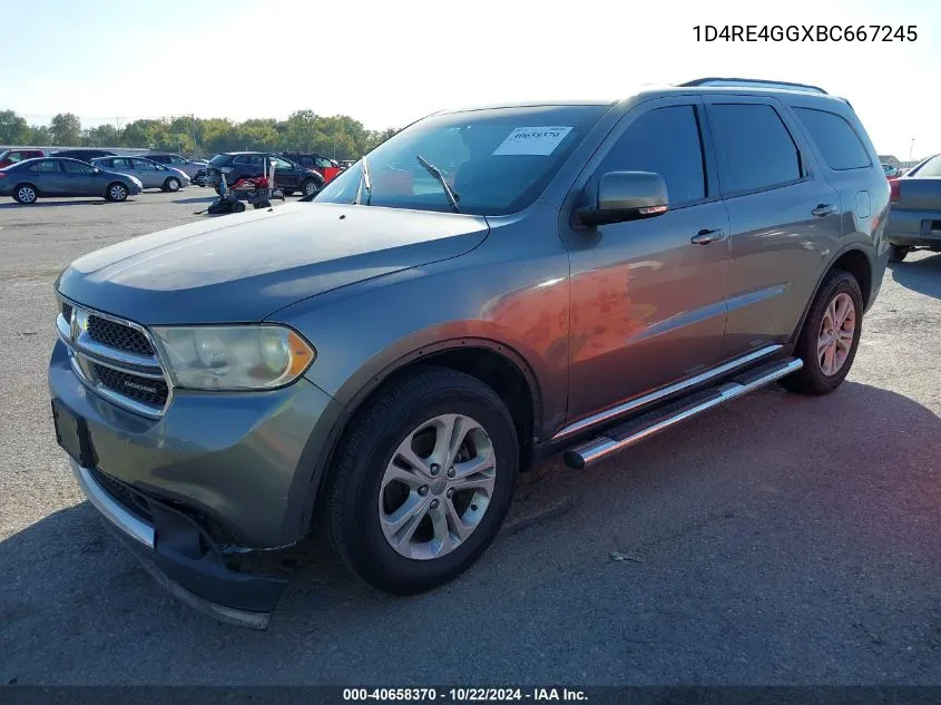 2011 Dodge Durango Crew VIN: 1D4RE4GGXBC667245 Lot: 40658370