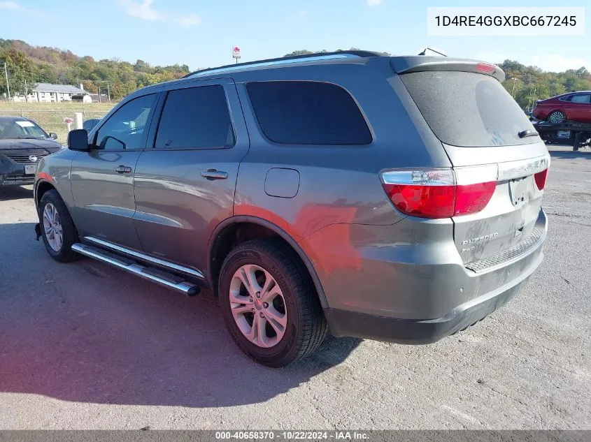 2011 Dodge Durango Crew VIN: 1D4RE4GGXBC667245 Lot: 40658370