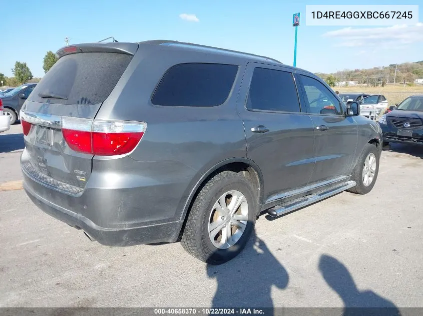 2011 Dodge Durango Crew VIN: 1D4RE4GGXBC667245 Lot: 40658370