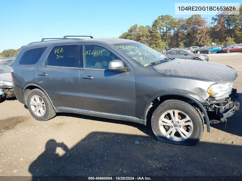 2011 Dodge Durango Express VIN: 1D4RE2GG1BC653626 Lot: 40660004