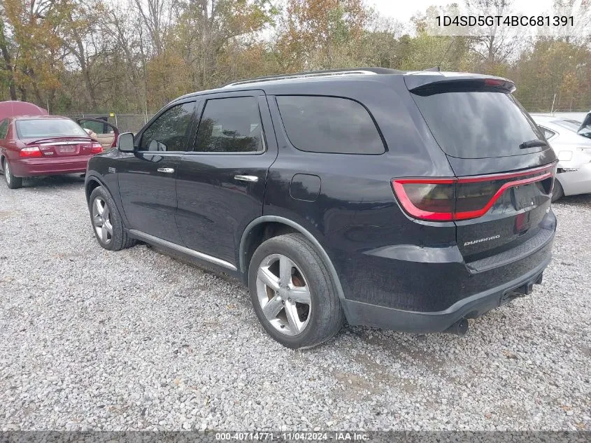 2011 Dodge Durango Citadel VIN: 1D4SD5GT4BC681391 Lot: 40714771