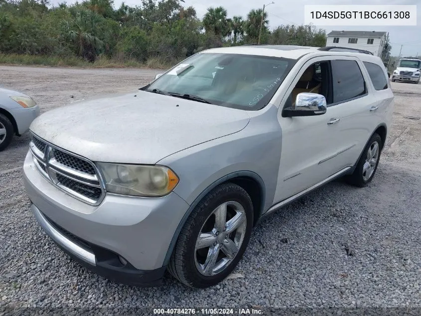 2011 Dodge Durango Citadel VIN: 1D4SD5GT1BC661308 Lot: 40784276