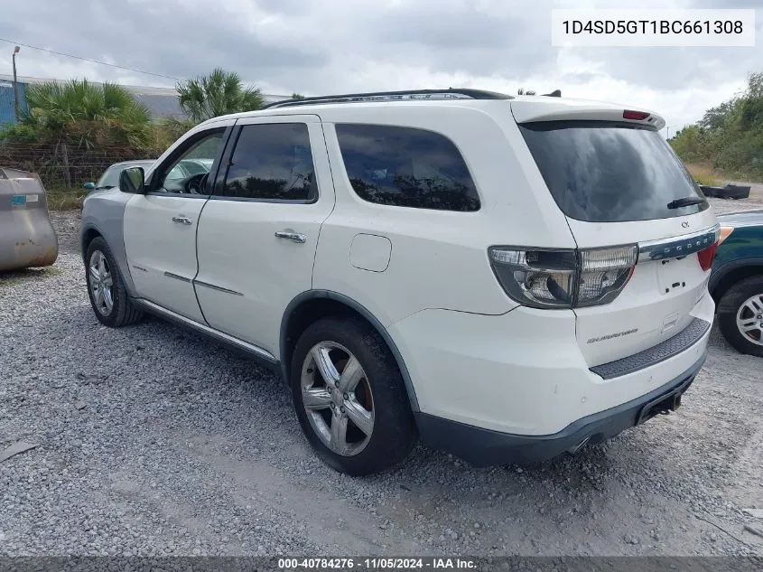 2011 Dodge Durango Citadel VIN: 1D4SD5GT1BC661308 Lot: 40784276