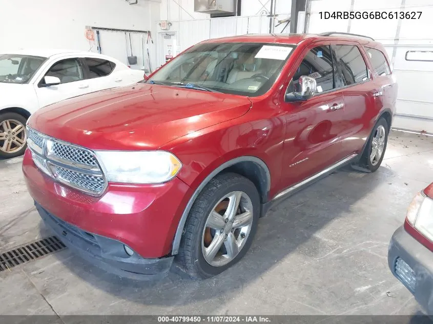 2011 Dodge Durango VIN: 1D4RB5GG6BC613627 Lot: 40799450