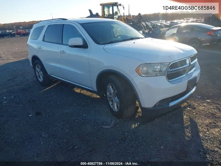 2011 Dodge Durango Crew VIN: 1D4RE4GG5BC685846 Lot: 40827786