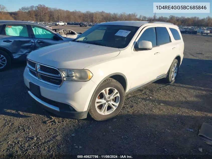 2011 Dodge Durango Crew VIN: 1D4RE4GG5BC685846 Lot: 40827786