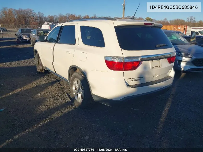 2011 Dodge Durango Crew VIN: 1D4RE4GG5BC685846 Lot: 40827786