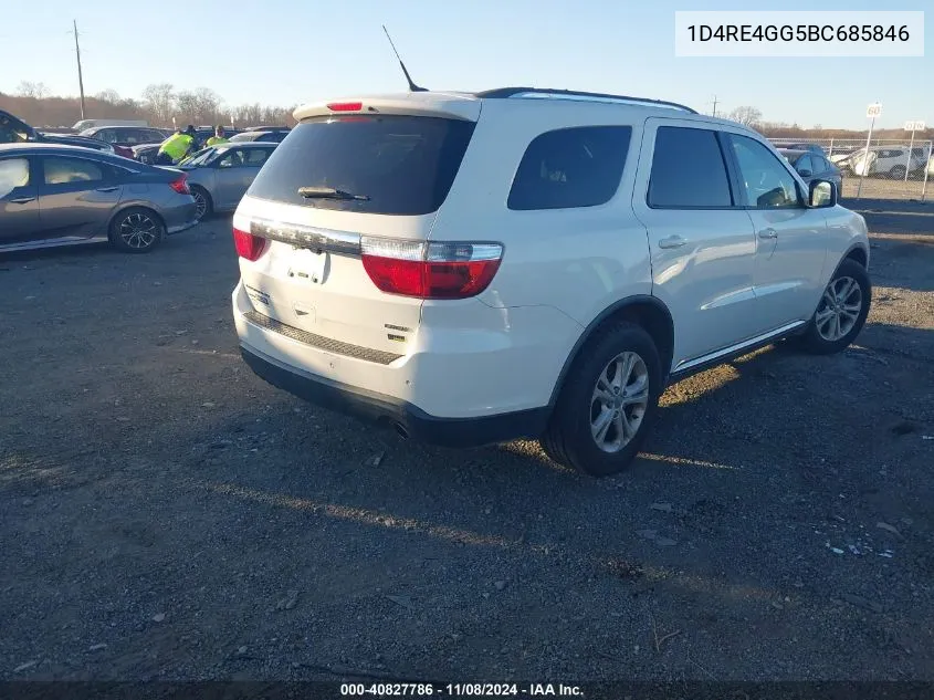 2011 Dodge Durango Crew VIN: 1D4RE4GG5BC685846 Lot: 40827786