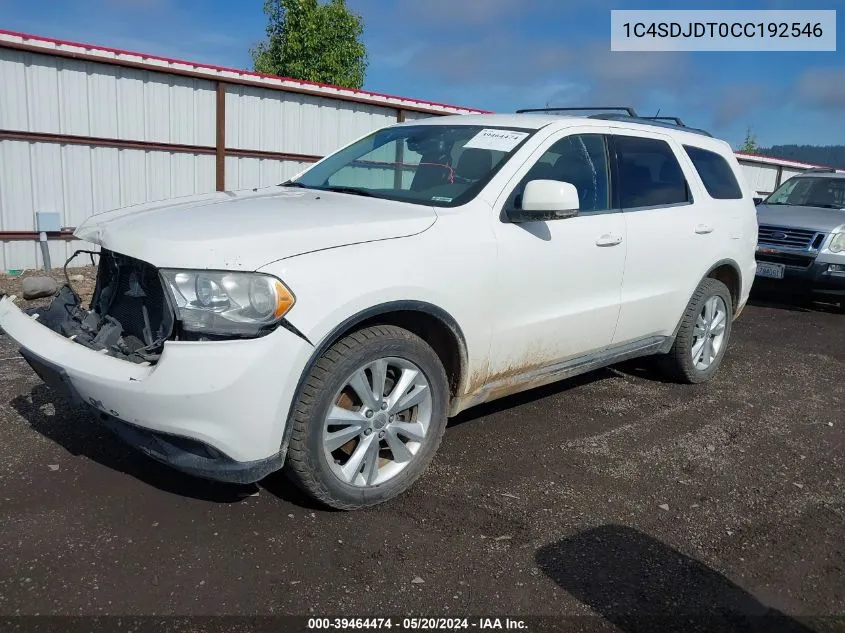 1C4SDJDT0CC192546 2012 Dodge Durango Crew