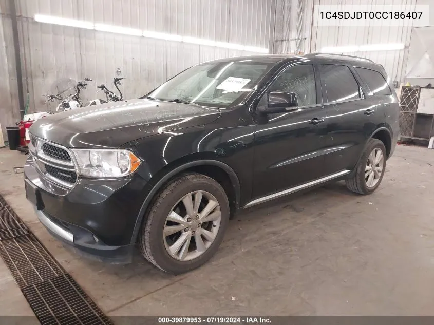 2012 Dodge Durango Crew VIN: 1C4SDJDT0CC186407 Lot: 39879953