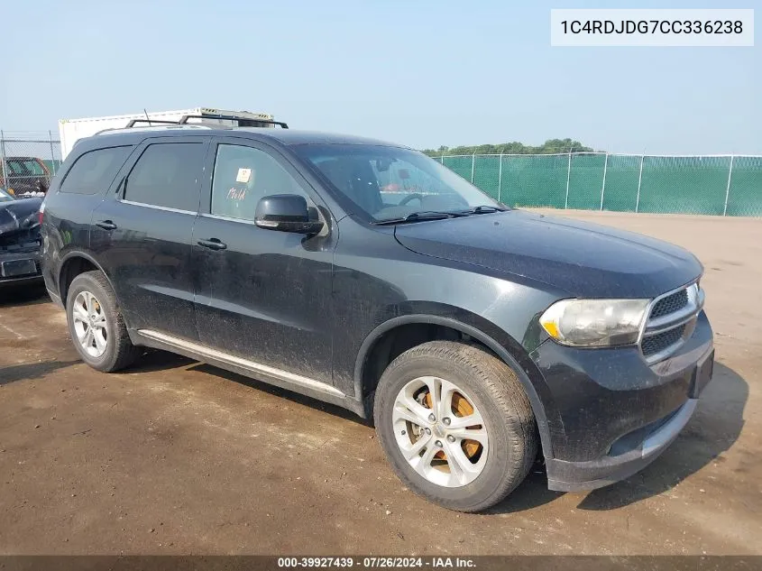 1C4RDJDG7CC336238 2012 Dodge Durango Crew