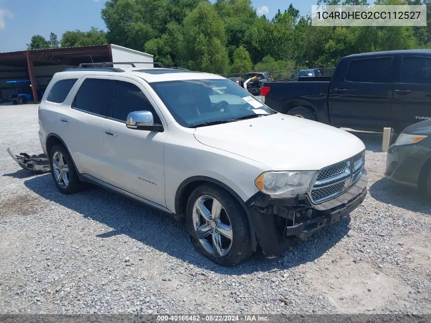 2012 Dodge Durango Citadel VIN: 1C4RDHEG2CC112527 Lot: 40166452