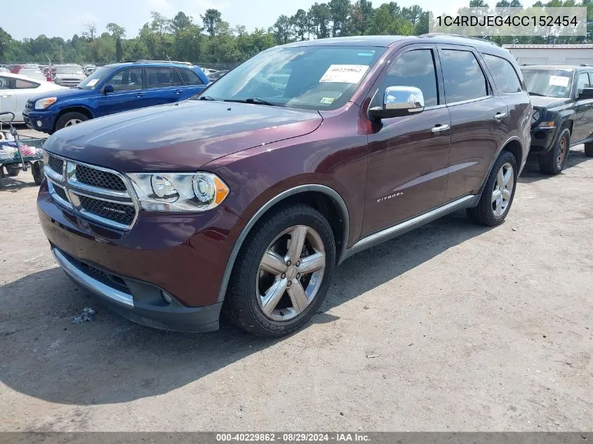 1C4RDJEG4CC152454 2012 Dodge Durango Citadel