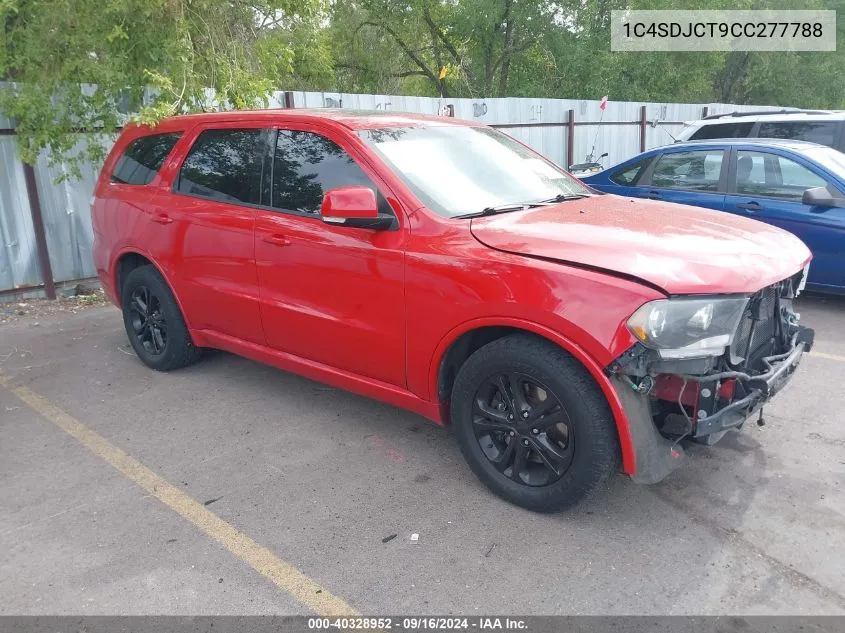 2012 Dodge Durango R/T VIN: 1C4SDJCT9CC277788 Lot: 40328952