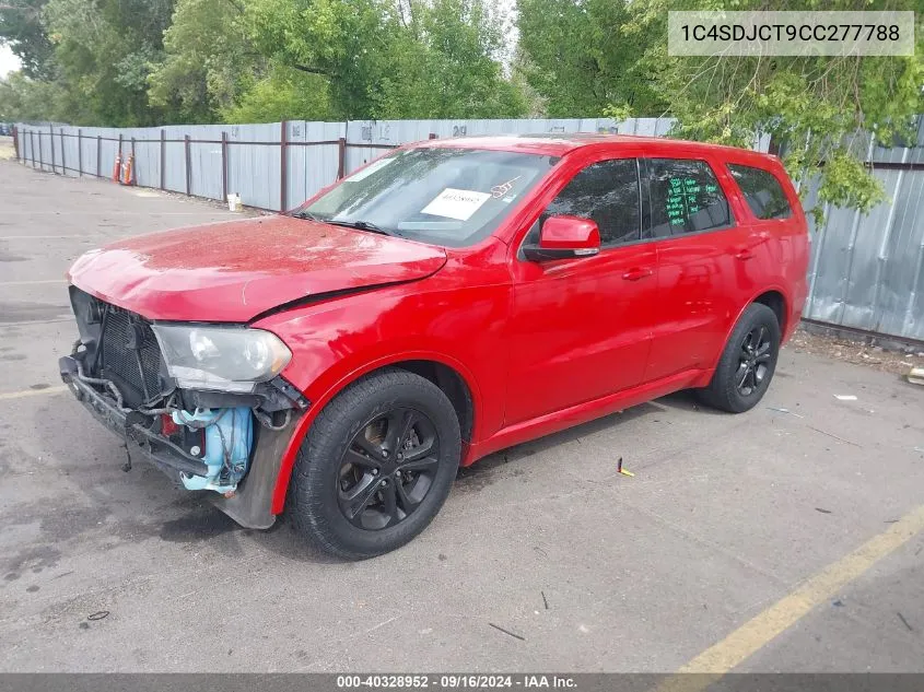 2012 Dodge Durango R/T VIN: 1C4SDJCT9CC277788 Lot: 40328952